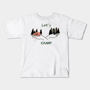 let's camp Kids T-Shirt